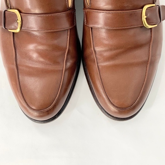 Bruno Magli Mens Shoes Wilkes Loafer Brown Italian Leather Buckle Sz 12 W main image 9